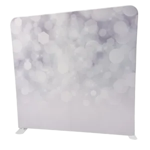 Backdrops 3 Gray sparkle sequin photo booth backdrop with shimmering silver bokeh effect