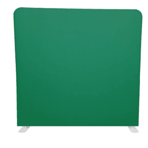 Chroma key green screen photo booth backdrop for custom digital backgrounds