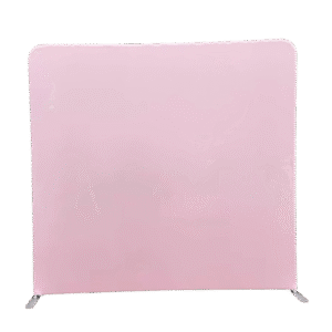 Pastel pink solid fabric photo booth backdrop with smooth matte finish