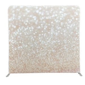 Gold glitter sparkle photo booth backdrop with smooth metallic finish